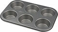 Silvertop muffinsform 6 st silverfärgad 27 cm Patisse