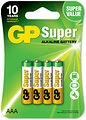 Batteri AAA 1,5V 24A/LR03 Super Alkaline GP 4-pack