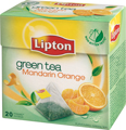 Te Lipton 20p pyramid Green Tea Mandrin Orange