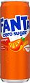 Fanta Zero Sugar Orange burk Sleek can