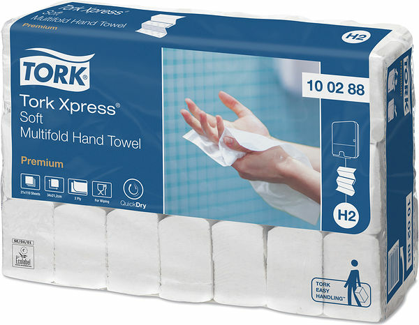 Tork Handduk Xpress® Mjuk Multifold Premium H2 - bild 1
