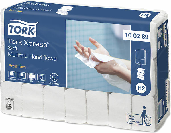 Tork Handduk Xpress® Mjuk Multifold Premium H2 - bild 1