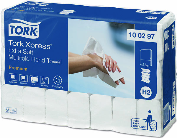 Tork Handduk Xpress® Extra mjuk Premium H2 - bild 1