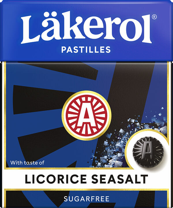 Läkerol Licorice Seasalt sockerfri Ahlgrens - bild 1