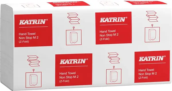Pappershandduk Z-vikt M 2-lagers Handy Pack Katrin - bild 1