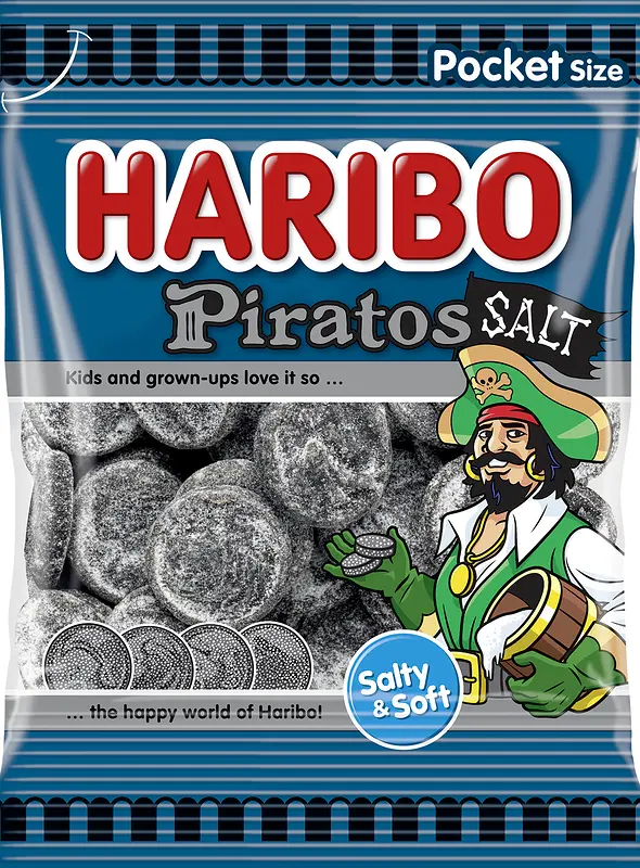 Piratos Salt påse Haribo - bild 1