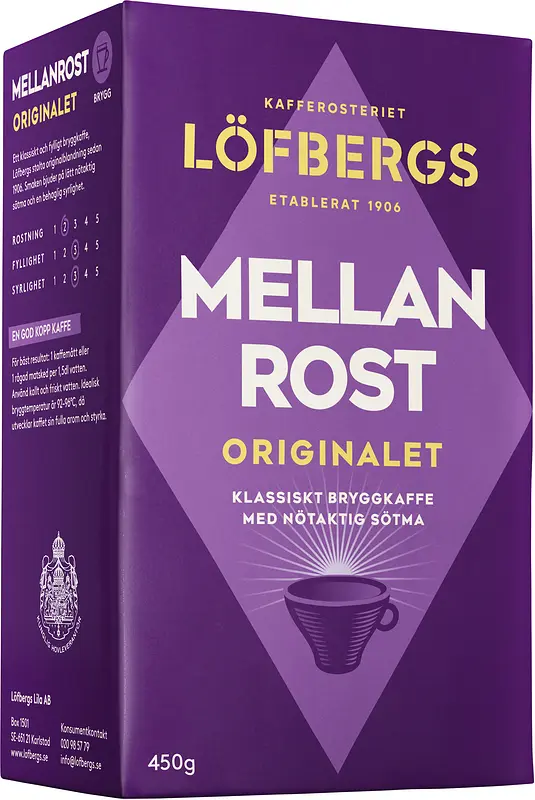 Bryggkaffe Mellanrost Original Löfbergs Lila - bild 1