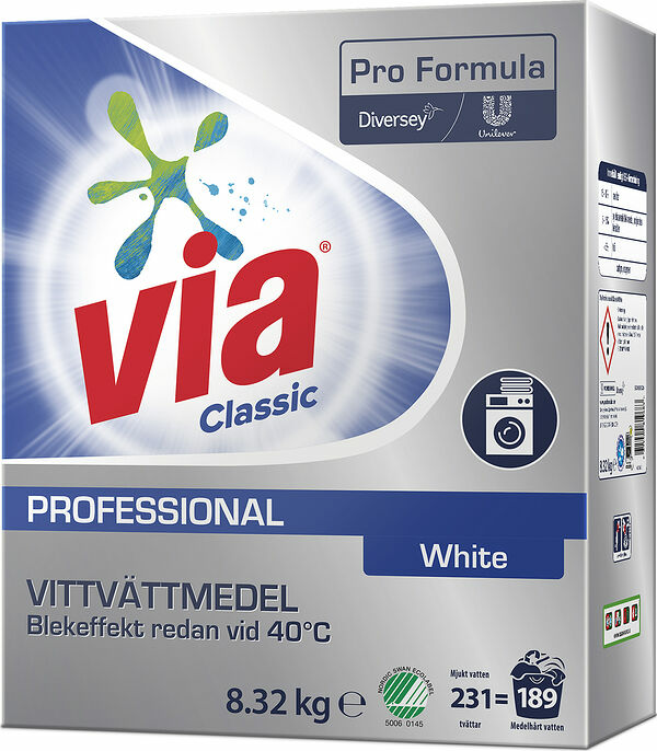 Tvättmedel Via White Professional - bild 1