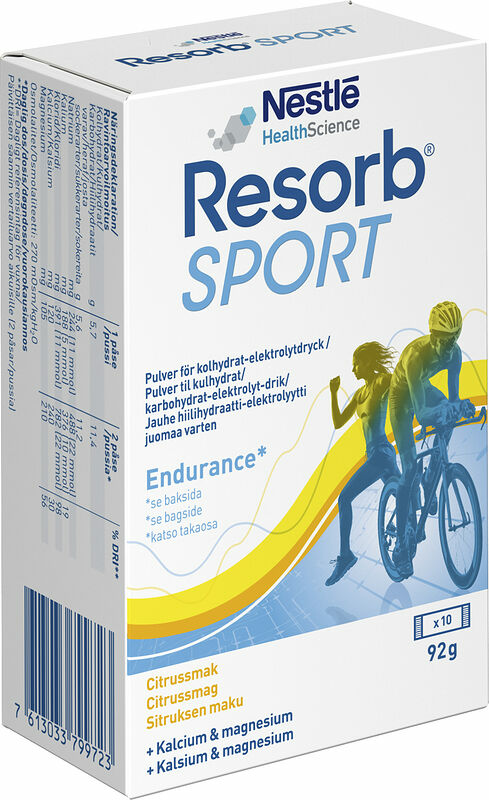 Vätskeersättning Resorb Sport Citrus 92 gr - bild 1