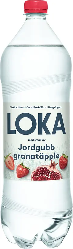 LOKA Jordgubb Granatäpple 150 cl å-pet - bild 1