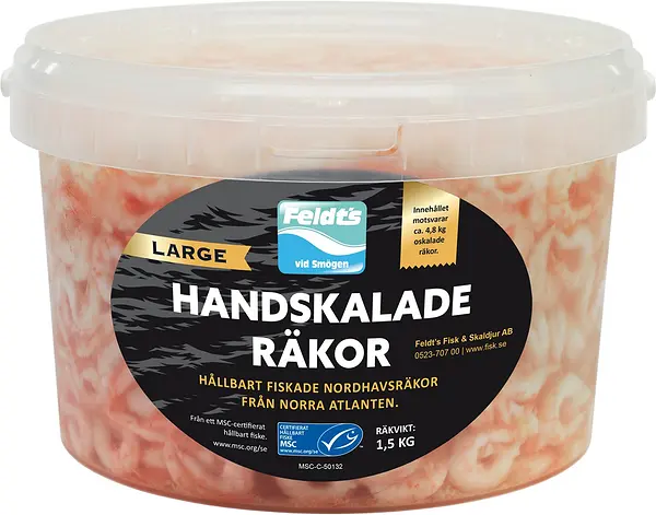 Räkor i lake handskalade Large MSC Feldts - bild 1