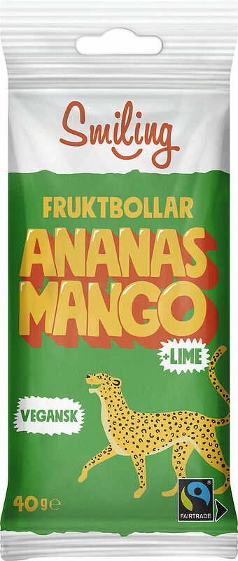 Fruktbollar Ananas Mango Lime Smiling - bild 1