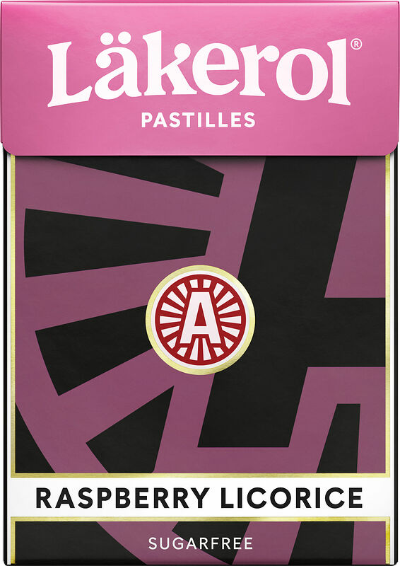 Läkerol Big Pack Raspberry Licorice sockerfri Ahlgrens - bild 1