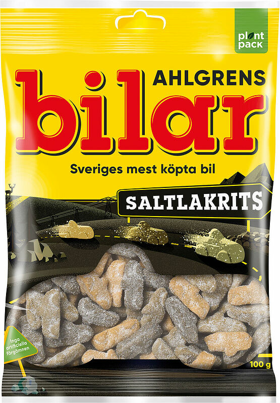 Ahlgrens Bilar Saltlakrits 100 g - bild 1