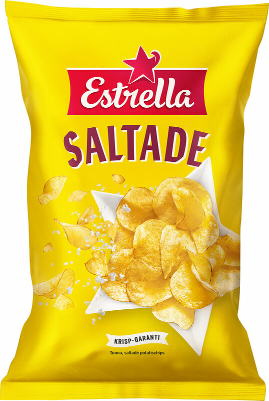 Chips Potatis Saltade Original 40 g Estrella - bild 1