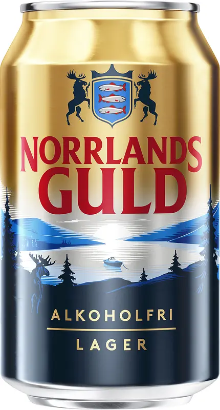 Norrlands Guld Alkoholfri Öl ljus lager 0,5% burk - bild 1
