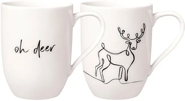 Mugg 28 cl Statement X-Mas set Reindeer 2-p Villeroy & Boch - bild 1