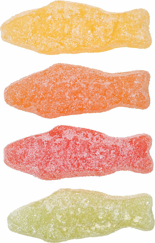 Syrlig Pastellfisk lösvikt kartong Malaco - bild 1