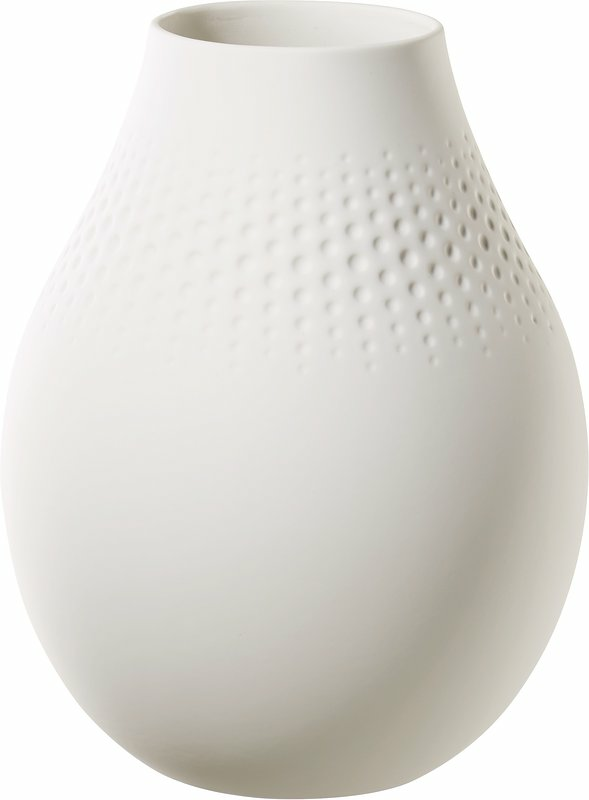 Vas Tall 16x16x20 cm Collier Blanc Perle Villeroy & Boch - bild 1