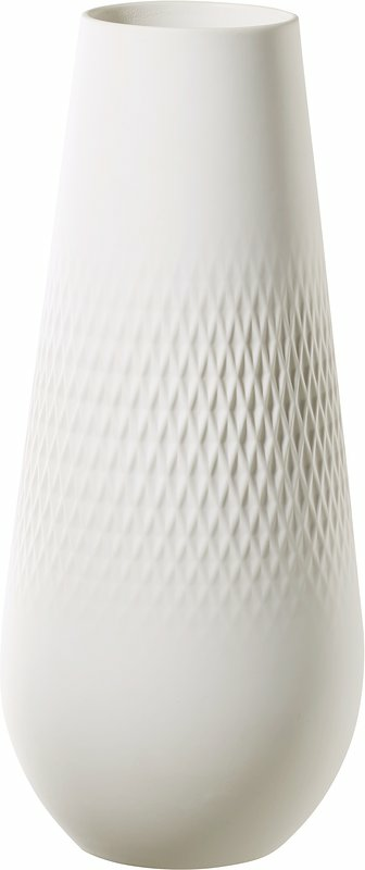 Vas Tall 11,5x11,5x26 cm Collier Blanc Carre Villeroy & Boch - bild 1