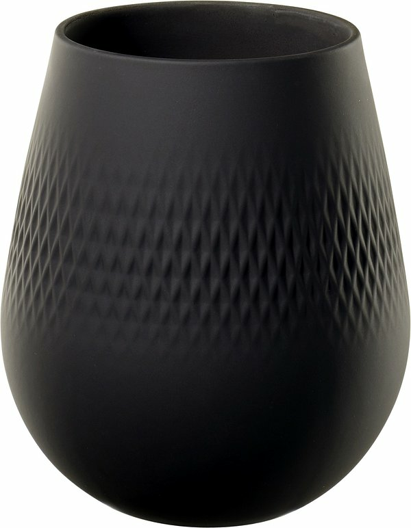 Vas 12,5x12,5x14 cm Collier Noir Carre small Villeroy & Boch - bild 1