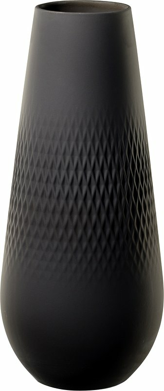 Vas 11,5x11,5x26 cm Collier Noir Carre tall Villeroy & Boch - bild 1