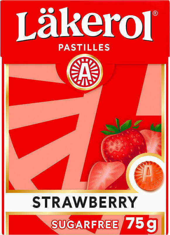 Läkerol Big Pack Strawberry sockerfri Ahlgrens - bild 1