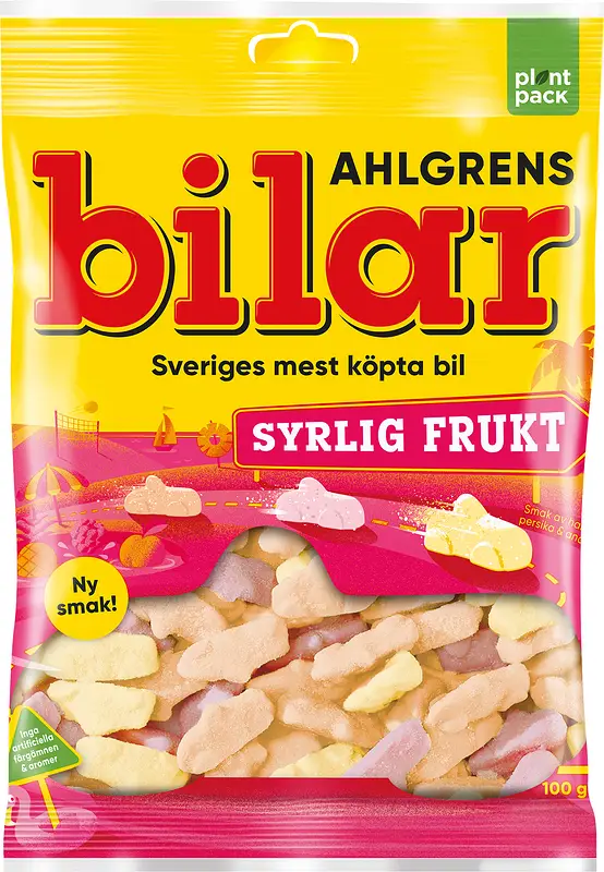 Ahlgrens Bilar Syrlig Frukt 100 g - bild 1