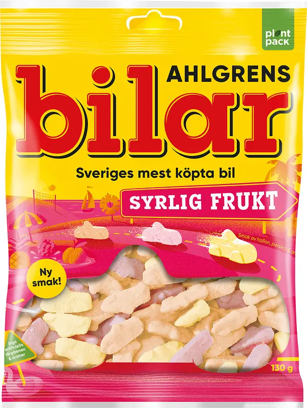 Ahlgrens Bilar Syrlig Frukt 130 g - bild 1