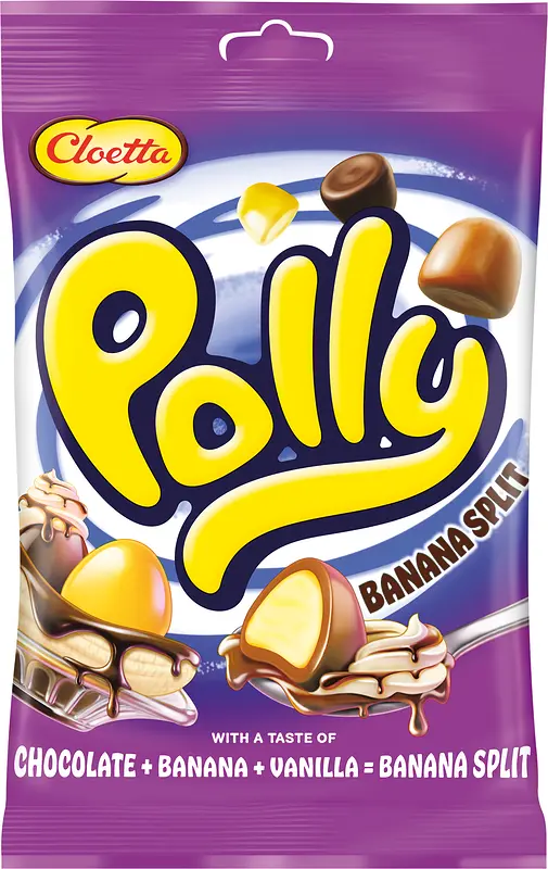 Polly Banana Split påse Cloetta - bild 1