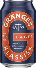Grängesberg Lättöl Ljus lager 2,1% burk