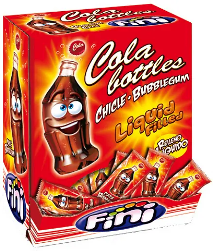 Tuggummi Cola Bottles Bubble Gum Fini - bild 1