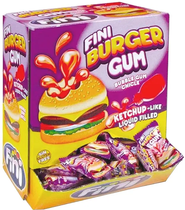 Tuggummi Burger Bubble Gum Fini - bild 1