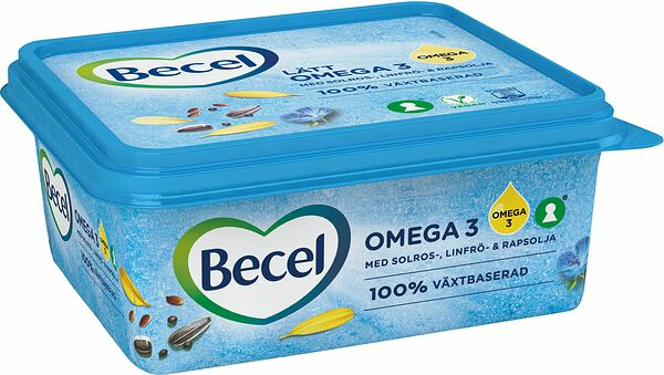 Lättmargarin Omega 3 100% Växtbaserad ask Becel - bild 1