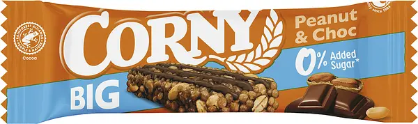 Corny Big 0% Added Sugar Penaut & Choc - bild 1
