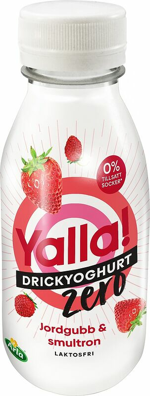 Drickyoghurt Zero Jordgubb & Smultron Yalla! Arla - bild 1