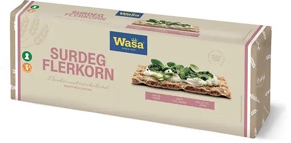 Surdeg Flerkorn knäckebröd Wasa - bild 1