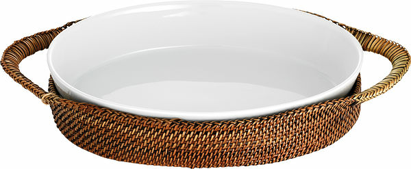 Korg oval, brun till fat ovalt L26cm B19cm Pillivuyt - bild 1