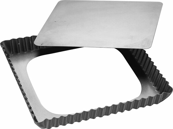 Silvertop pajform kvadrat silverfärgad 21 cm Patisse - bild 1
