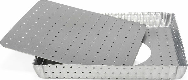 Silvertop pajform kvadrat perforerad 21 cm Patisse - bild 1