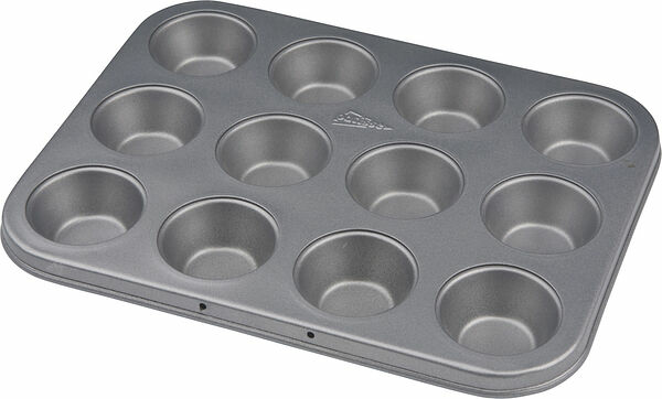 Silvertop muffinsform 12 st mini silverfärgad 25 cm Patisse - bild 1