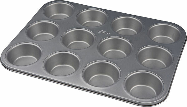 Silvertop muffinsform 12 st silverfärgad 35 cm Patisse - bild 1