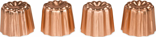 Caneléform kopparfärgad 5,5 cm 4-pack Patisse - bild 1