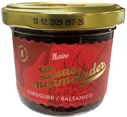Marmelad Lisas Jordgubb/Balsamico Gårdstillverkad - bild 1