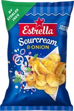 Chips Sourcream & Onion 160 g Estrella