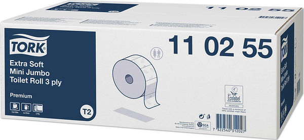 Tork Toalettpapper Mini Jumbo Extra mjukt T2 - bild 1