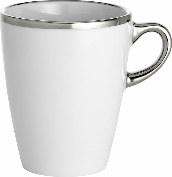 Bistro mugg vit/silver 27 cl Pillivuyt - bild 1