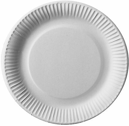 Tallrik flat 23 cm vit "pure" Papstar - bild 1
