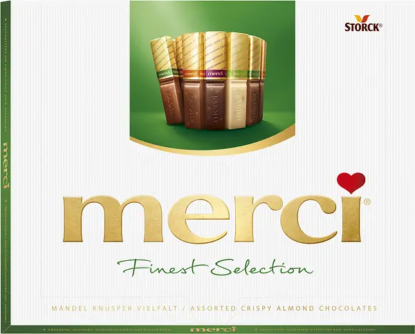 Merci Grön Mandel Chokladask 250 g - bild 1