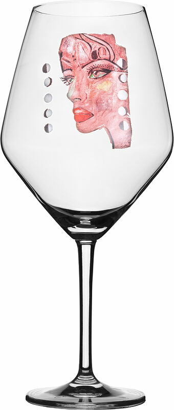 Rödvinsglas 75 cl Moonlight Queen Pink Carolina Gynning - bild 1